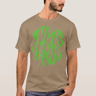 Camiseta Dia de São Patrício LUCKY CHARM Shamrock 4 Folha