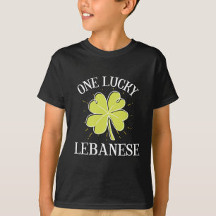 Camiseta Dia de São Patrício Lucky Libanês Presente