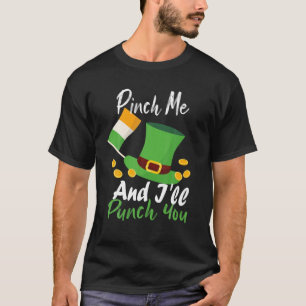 Camiseta Dia de São Patrício Me Aperte Eu Vou Te Dar Uma Ru