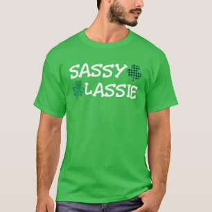 Camiseta Dia de São Patrício Mulheres Engraçadas Sassy Lass
