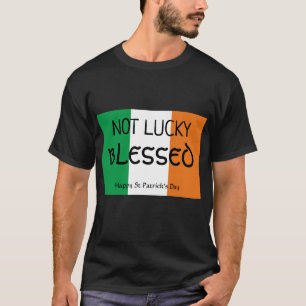 Camiseta Dia de São Patrício NÃO SORTE BEM ABERTO cristão