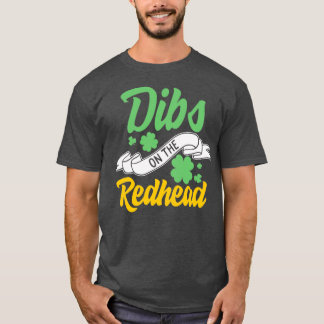 Camiseta Dia de São Patrício No Shamrock Irlandês Ruivo