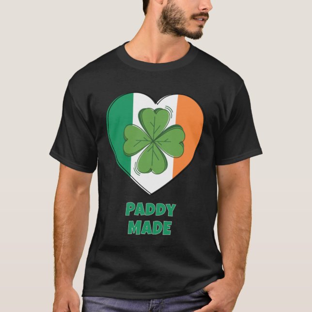 Camiseta Dia de São Patrício Paddy Feito (Frente)