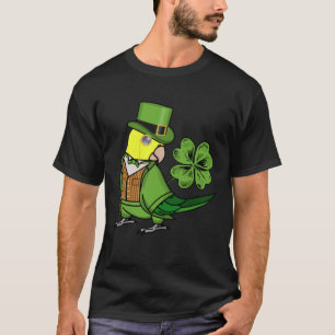 Camiseta Dia de São Patrício Papagaio I Amarelo Duplo