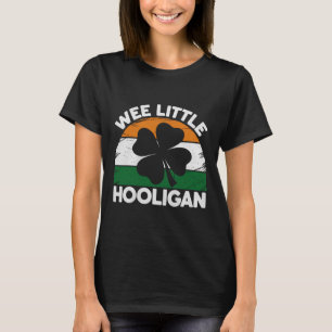 Camiseta Dia de São Patrício Pequeno Hooligan Engraçado Hom