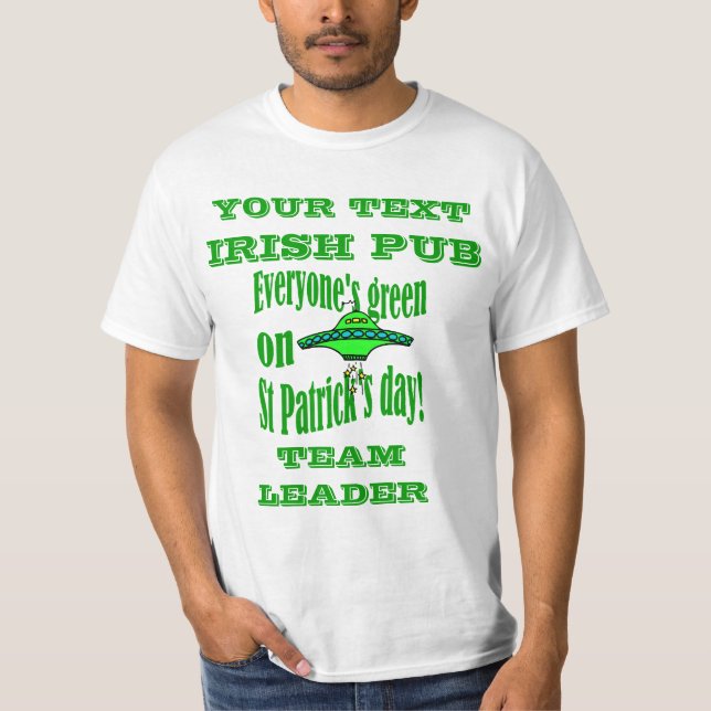 Camiseta Dia de São Patrício Personalizado (Frente)