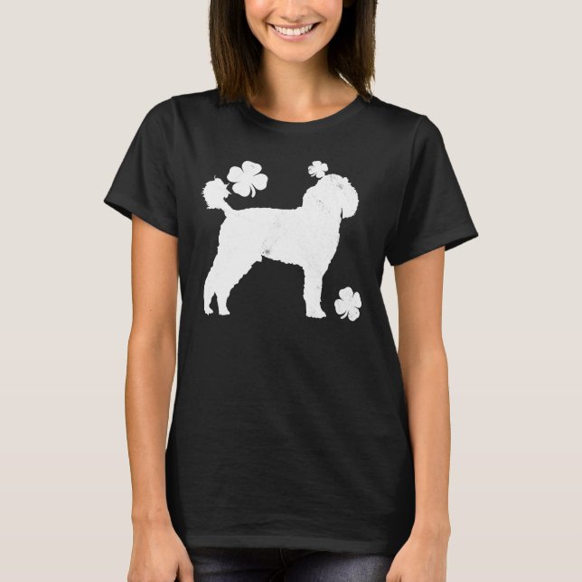 Camiseta Dia de São Patrício Poodle (Frente)