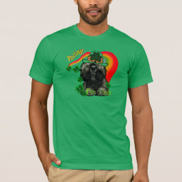 Camiseta Dia de São Patrício Poodle