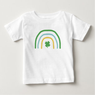 Camiseta Dia de São Patrício Rainbow Irish Clover Kids T-