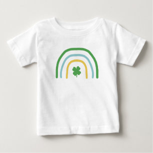 Camiseta Dia de São Patrício Rainbow Irish Clover Kids T Sh