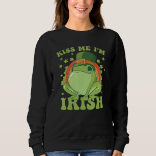 Camiseta Dia de São Patrício Sapo Beije-me Eu sou Irlandês