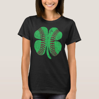 Camiseta Dia de São Patrício Shamrock Baseball Santo Paddy'