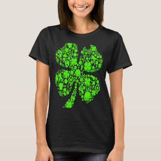Camiseta Dia de São Patrício Shamrock Baseball Santo Paddy'