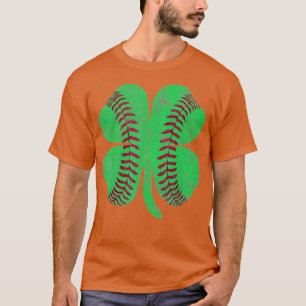 Camiseta Dia de São Patrício Shamrock Baseball Santo Paddys