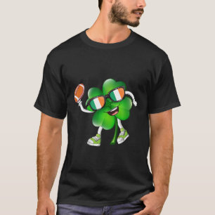Camiseta Dia de São Patrício Shamrock Dunking Futebol Luc