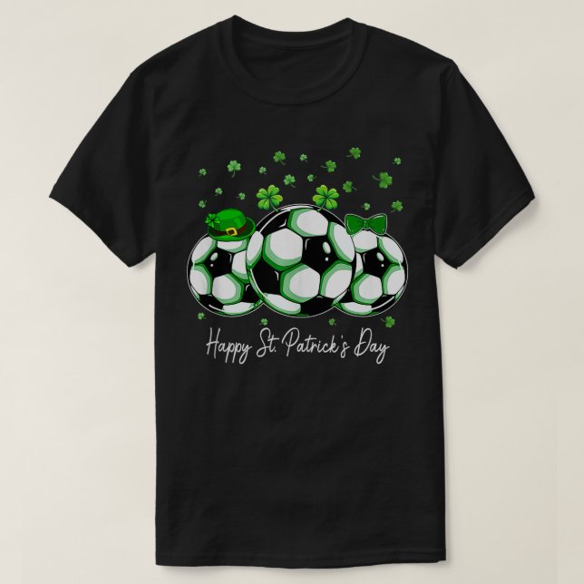 Camiseta Dia de São Patrício Shamrock Hat (Frente do Design)