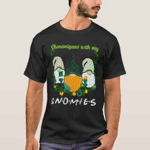 Camiseta Dia de São Patrício Shenanigans Gnomies Gnome Sham