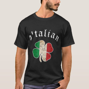 Camiseta Dia de São Patrício Shirt Irish O'talian Italy S