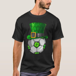 Camiseta Dia de São Patrício Soccer Ball Leprechaun Shamroc