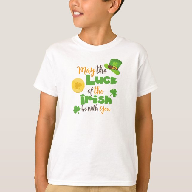 Camiseta Dia de São Patrício, Sorte dos Irlandeses, Roubos (Frente)