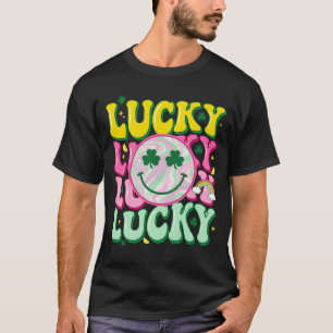 Camiseta Dia de São Patrício Sorte Png, Doodle Trevo, Sorri