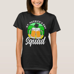 Camiseta Dia de São Patrício Squad Team Irlanda St Patricks
