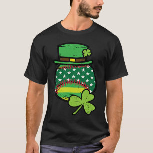 Camiseta Dia de São Patrício Suportes de Santo de Softball 