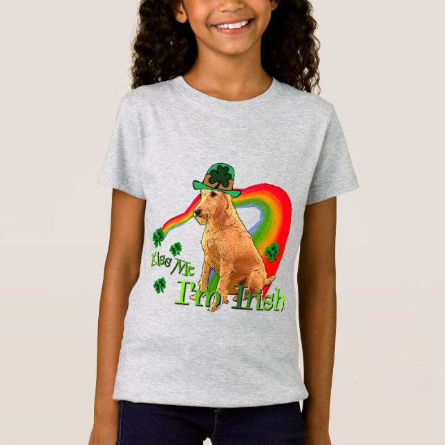 Camiseta Dia de São Patrício Terrier irlandês (Frente)