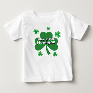 Camiseta Dia de São Patrício Trevo Pequeno Malandro