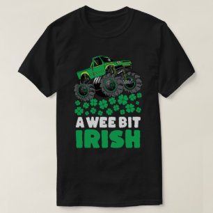 Camiseta Dia de São Patrício Um Caminhão De Monstro Irlandê