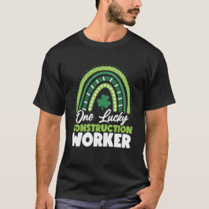 Camiseta Dia de São Patrício Um Trabalhador De Construção S