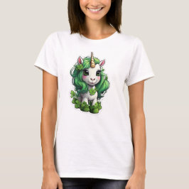 Camiseta Dia de São Patrício Unicorn