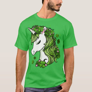 Camiseta Dia de São Patrício Unicorn
