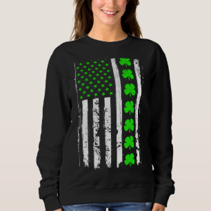 Camiseta Dia de São Patrício Verde IRISH American Flag S