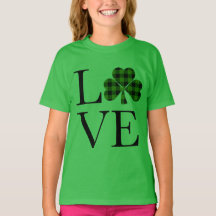 dia de são patrício verde preto xadrez trevo amor