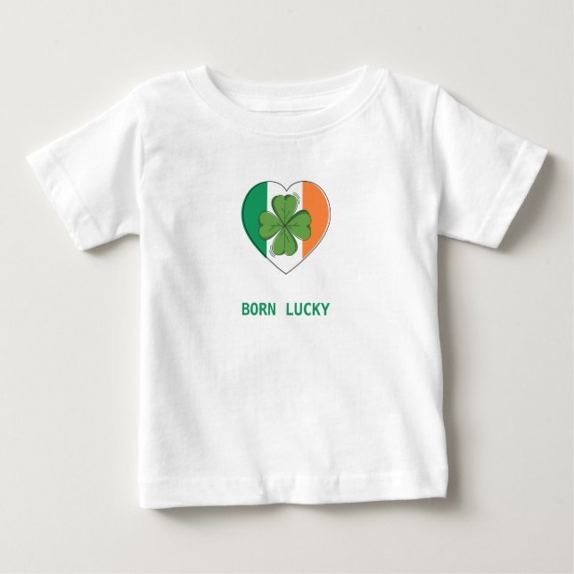 Camiseta Dia de São Patrício Verde Quatro Nascer De Vestuár (Frente)