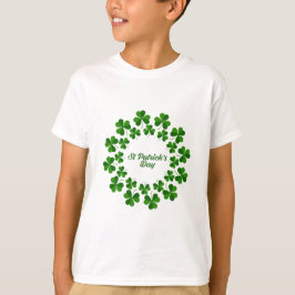 Camiseta Dia de São Patrício Verde Trevo  