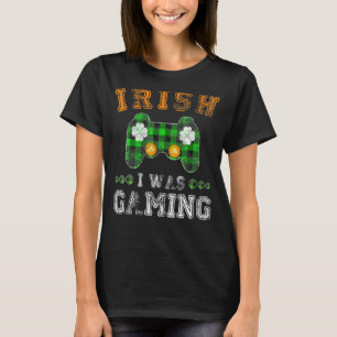 Camiseta Dia de São Patrício Video Gamer Boys Irish I was G