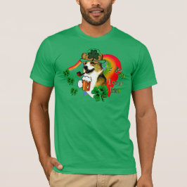 Camiseta Dia de São Patrício Welsh Corgi