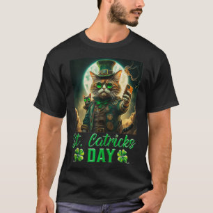 Camiseta Dia de São Patricks Catricks Cats Saint PattyDay 3
