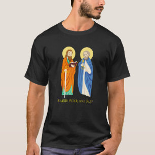 Camiseta Dia de São Pedro e São Paulo Católico Chaves Para