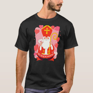 Camiseta Dia de São Valentim Católico Será