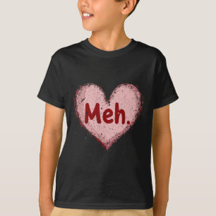 Camiseta Dia de São Valentim sem entusiasmo Anti Dia dos Na