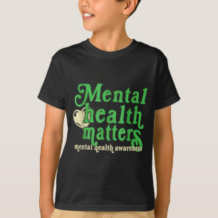 Camiseta Dia de saúde mental retrô todos os dias inspirador