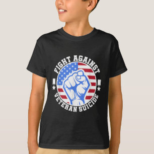 Camiseta Dia de Sensibilização Contra o Suicídio Veterano _