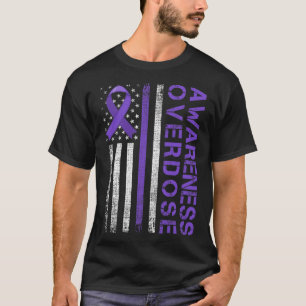 Camiseta Dia de Sensibilização para a Sobredosagem nos Esta