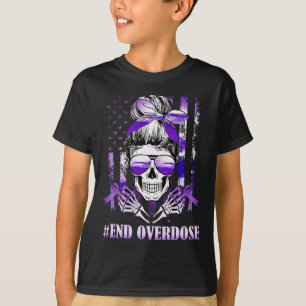 Camiseta Dia de Sensibilização para a Sobredosagem nos Esta