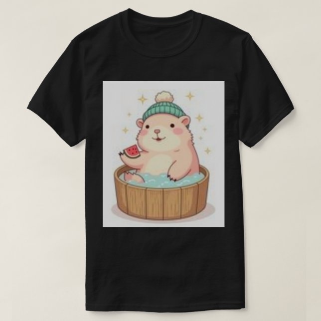 Camiseta Dia de Spa de Relaxamento em Banheira de Hidromass (Frente do Design)