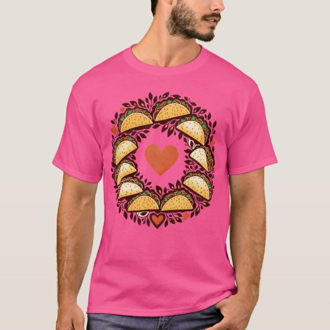 Camiseta Dia de tacos amor engraçado (Frente)