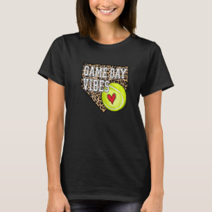 Camiseta Dia de Tênis do Leopard Viba Tee Tênis Mãe Mothe